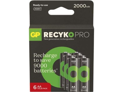 Nabíjecí baterie GP ReCyko Pro Professional AA (HR6), 6 ks