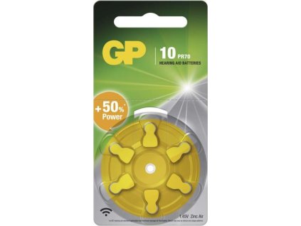 Baterie do naslouchadel GP ZA10 (PR70), 6 ks