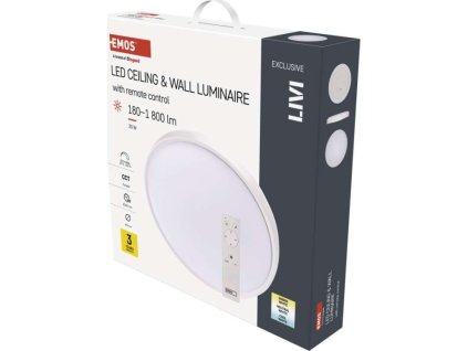 LED svítidlo LIVI 40 cm, 30 W, teplá-studená bílá, stmívatelné s ovladačem