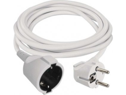 Prodlužovací kabel 2 m / 1 zásuvky / bílý / PVC / 1 mm2