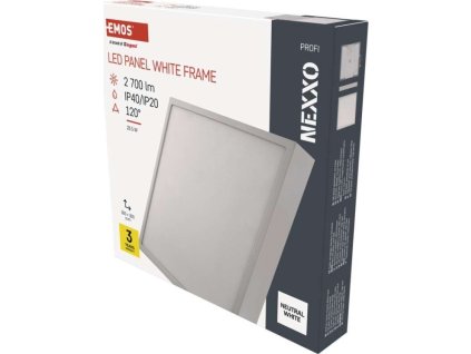 LED přisazené svítidlo NEXXO, čtvercové, bílé, 28,5W, neutrální bílá