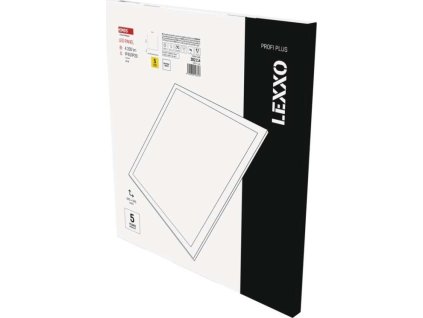 LED panel LEXXO backlit 60×60, čtvercový vestavný bílý, 30W neutr. b.