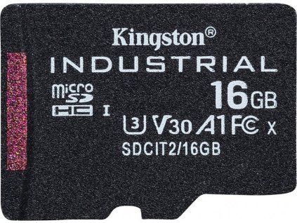 KINGSTON 16GB microSDHC / Industrial Temp / UHS-I / U3 / bez adaptéru