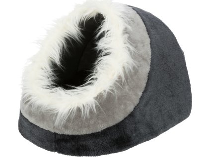 MINOU plyšová jeskyně, světlešedá/tmavošedá