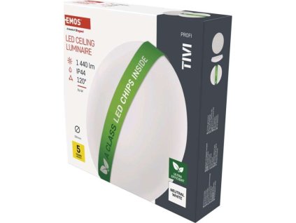 LED přisazené svítidlo TIVI, A CLASS, kruhové bílé 8,6W, IP44, neutrální bílá