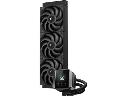 DEEPCOOL vodní chladič MYSTIQUE 360 / 3x120mm fan / dig. displej / Intel i AMD / černý