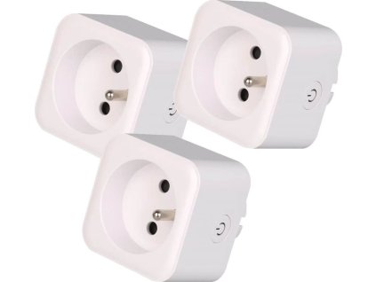 IMMAX NEO LITE SMART 3x chytrá vnitřní zásuvka v3/ s kolíkem (typ E)/ Zigbee/ Google Assistant/ Amazon Alexa/ TUYA