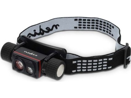 LED světlomet | Napájení z baterie / Napájení z USB | 3.7 V DC | Včetně baterií | Dobíjecí | Jmenovitý světelný tok: 1000 lm | Dosah svitu: 180 m