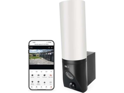 GoSmart Venkovní otočná kamera IP-310 TORCH s WiFi a světlem, černá