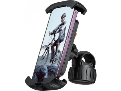 Baseus QuickGo Series držák telefonu na kolo/koloběžku (uchycení na řídítka), černá