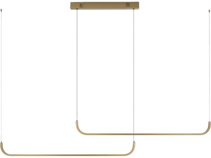 IMMAX NEO PATTINI SMART závěsné svítidlo dvojité 160-280cm, 53W, 3640lm zlaté Zigbee 3.0, TUYA