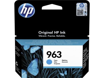 HP Inkoustová náplň 963 azurová (Cyan, 700p) pro HP OfficeJet Pro 9010, 9013, HP OfficeJet Pro 9020