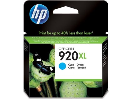HP azurová inkoustová kazeta (920XL), CD972AE originál