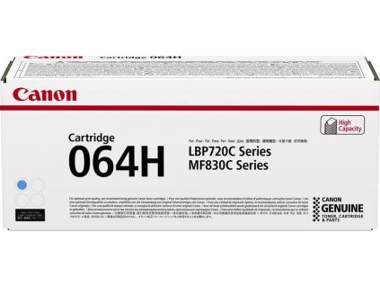 Canon originální toner CRG-064 H C, cyan, 10400str., 4936C001, high capacity, Canon i-SENSYS MF832Cdw