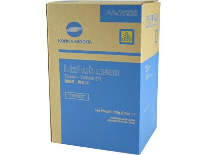 Konica Minolta originální toner AAJW252, yellow, 9000str., TNP-80Y, Konica Minolta Bizhub C3320i