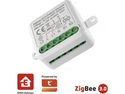 GoSmart modul spínací IP-2102SZ, ZigBee, 2-kanálový
