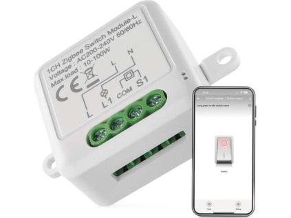 GoSmart modul spínací IP-2103SZ, ZigBee, 1-kanálový (nevyžaduje N vodič)