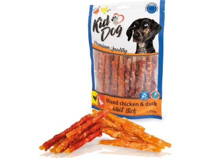 Kiddog Happy Goodies mix Chicken & Duck Carrot stick 12cm 250g