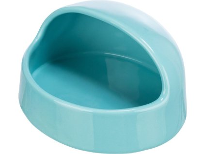Písková lázeň pro myši/křečky, keramika, 16x8x14 cm, tyrkysová