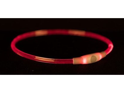 Flash light ring USB, blikací obojek, vícebarevný