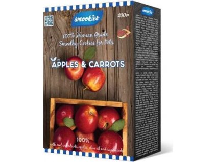 SMOOKIES Premium APPLE -  jablkové sušenky 100% human grade, 200g