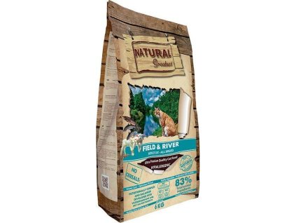Natural Greatness Field,River Cat Recipe /losos,jehně/ 2 kg