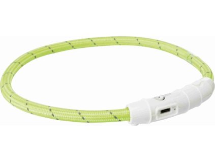 Svítící kroužek USB na krk, zelená