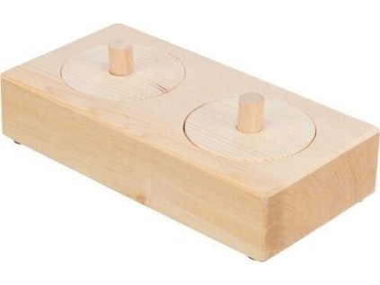 Snack Box - interaktivní hra pro králíčky, 14 x 3 x 7 cm, dřevo