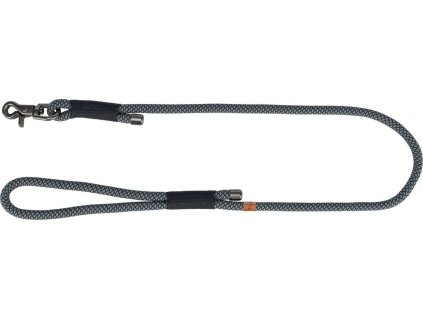 Soft Rope kulaté tkané vodítko, černá/šedá