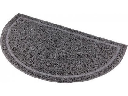 Půlkruhová PVC předložka k WC, šedá