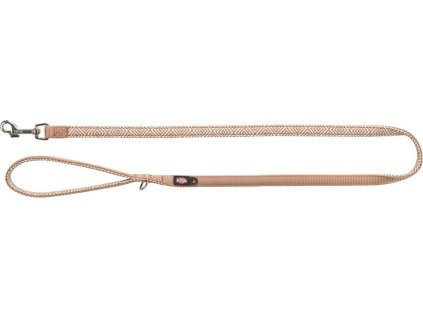 Vodítko PREMIUM, neoprenové polstrování, boho/karamel