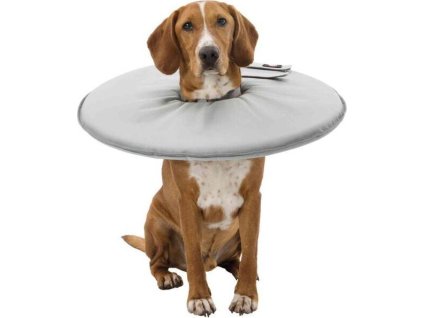 Ochranný měkký límec "disk", polyester/pěna, šedá