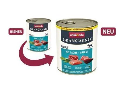 GRANCARNO Adult - s lososem a špenátem 800 g