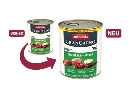 GRANCARNO Adult - s jelením masem a jablky 800 g