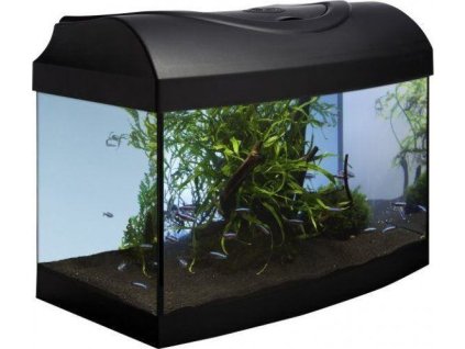 Akvarijní set 40 - černý oblý 40x25x25 cm (RP 2,90 Kč)