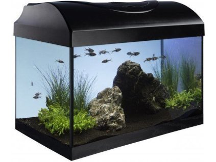 Akvarijní set 40 - černý rovný 40x25x25 cm