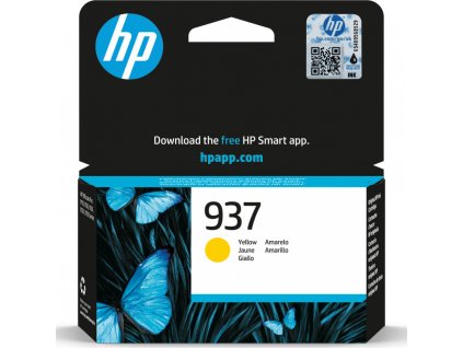 HP 937 ink. náplň žlutá, 4S6W4NE