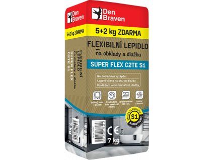 Flexibilni lepidlo na obklady a dlazbu SUPER FLEX C2TE S1 7kg web 2024