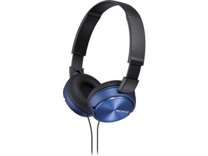 SONY sluchátka náhlavní MDRZX310L/ drátová/ 3,5mm jack/ citlivost 98 dB/mW/ modrá