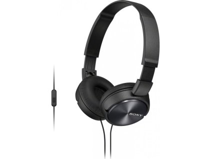 SONY headset náhlavní MDRZX310APB/ sluchátka drátová + mikrofon/ 3,5mm jack/ citlivost 98 dB/mW/ černá