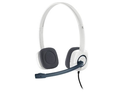 Logitech Headset Stereo H150/ drátová sluchátka + mikrofon/ 3,5 mm jack/ kokosová bílá