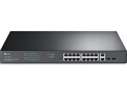 TP-Link TL-SG1218MPE/ Easy Smart Switch 16x 10/100/1000Mbps + 2x SFP/RJ-45 combo/ IGMP, QoS, VLAN/ rack