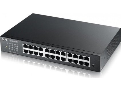 ZyXEL GS1900-24E v3, 24-port GbE L2 Smart Switch, rackmount, fanless