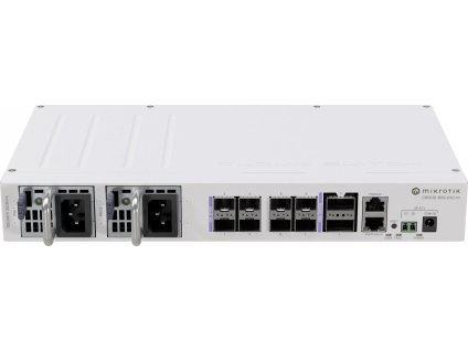 Mikrotik Cloud Switch CRS510-8XS-2XQ-IN, 650 MHz CPU, 128 MB RAM, 1x LAN, 2x QSFP28, 8x SFP28, 2x PSU, L5