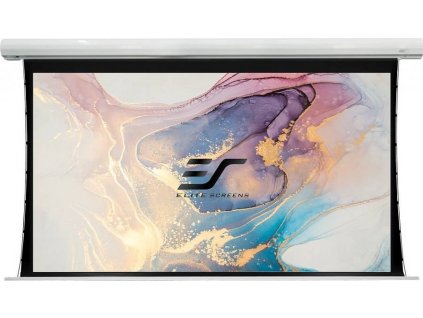 ELITE SCREENS plátno elektrické motorové 100" (254cm)/ 16:9/124,5×221,5cm/ hliníkový case bílý/24" drop/ MaxWhite FG