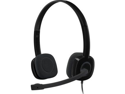 Logitech Headset Stereo H151/ drátová sluchátka + mikrofon/ 3,5 mm jack/ černá