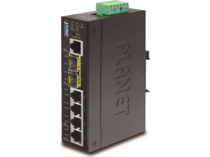 Planet IGS-5225-4T2S průmyslový L3 switch, 4x1Gb, 2x2.5Gb SFP, dual 12-48VDC, -40~75°C, IP30