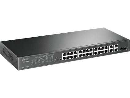TP-Link TL-SL2428P - Smart Switch PoE+ s 24 porty 10/100 Mbit/s a 4 gigabitovými porty
