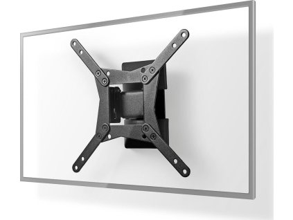 Nástěnný TV Držák Full Motion | 10 - 32 " | Maximální podporovaná hmotnost obrazovky: 30 kg | Naklápěcí | Otočné | Minimální vzdálenost od stěny: 68 mm | Maximální vzdálenost od stěny: 68 mm | 1 Otočný bod(y) | Ocel | Černá