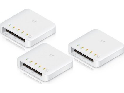 Ubiquiti UniFi Switch Flex - 5x GbE, 1x PoE++ In, 4x PoE Out, venkovní - sada 3ks